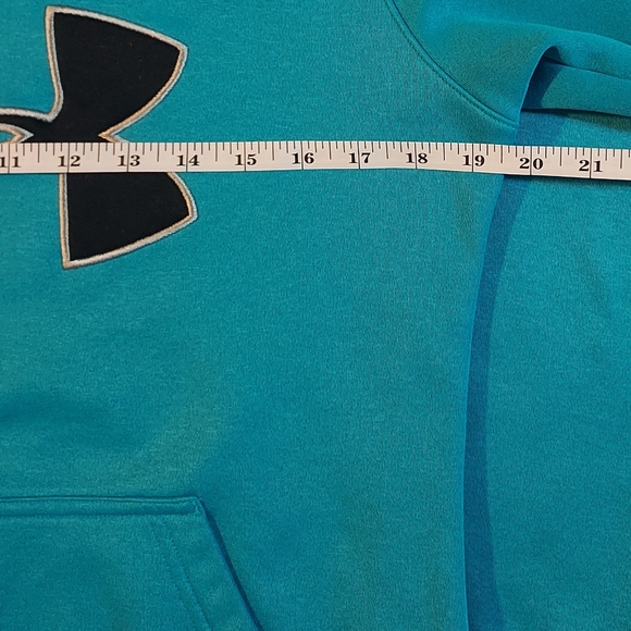 Under Armor teal hoodie/jacket/coat, size XSM - Picture 4 of 6